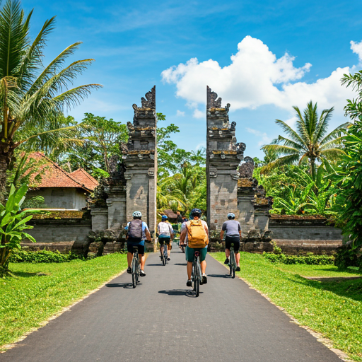 Bali Countryside Cycling Tour - Downhill bike adventure through Ubud rice terraces